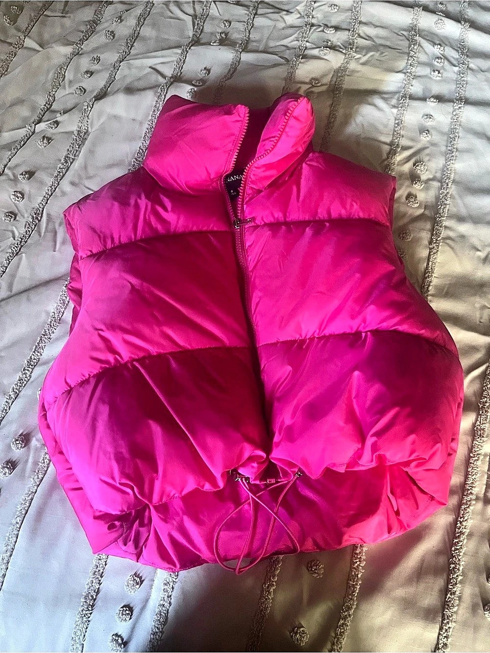 Zennana Women'Small Pink Puffer Vest Size Small Like New